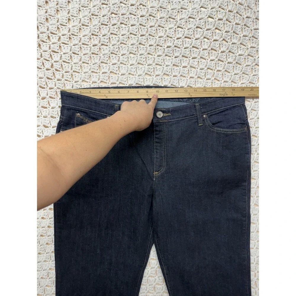 Wrangler Q-Baby Jeans Women 17/18 X34 Plus Blue Denim Bootcut No Gap Waistband
